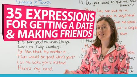 Learn 35 English phrases for making friends & asking someone out on a date ????