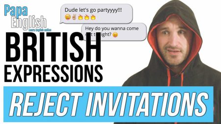 English expressions to say NO to invitations! – Learn British Expressions